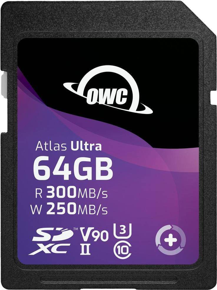OWC Atlas Ultra 64GB SDXC UHS-II V90 Media Card