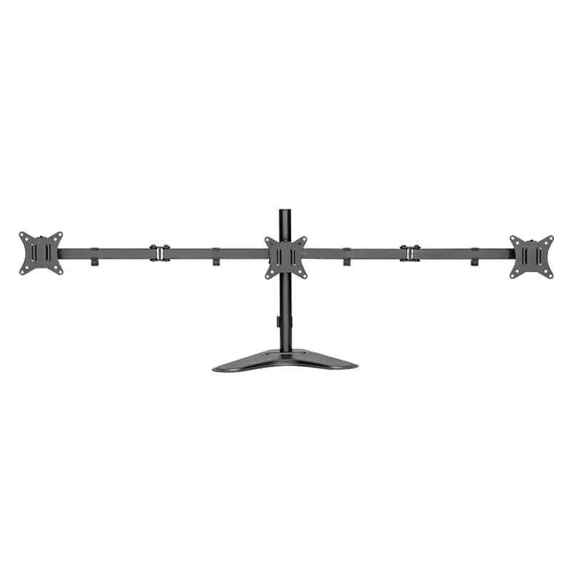 LogiLink Dreifach-Monitorhalterung, Standfuß, schwarz