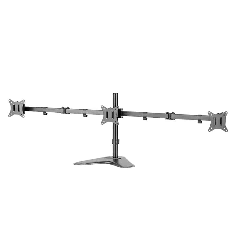 LogiLink Dreifach-Monitorhalterung, Standfuß, schwarz