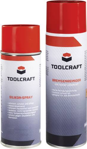 TOOLCRAFT Silikonspray 400ml und Bremsenreiniger 500ml 885824 1 Set
