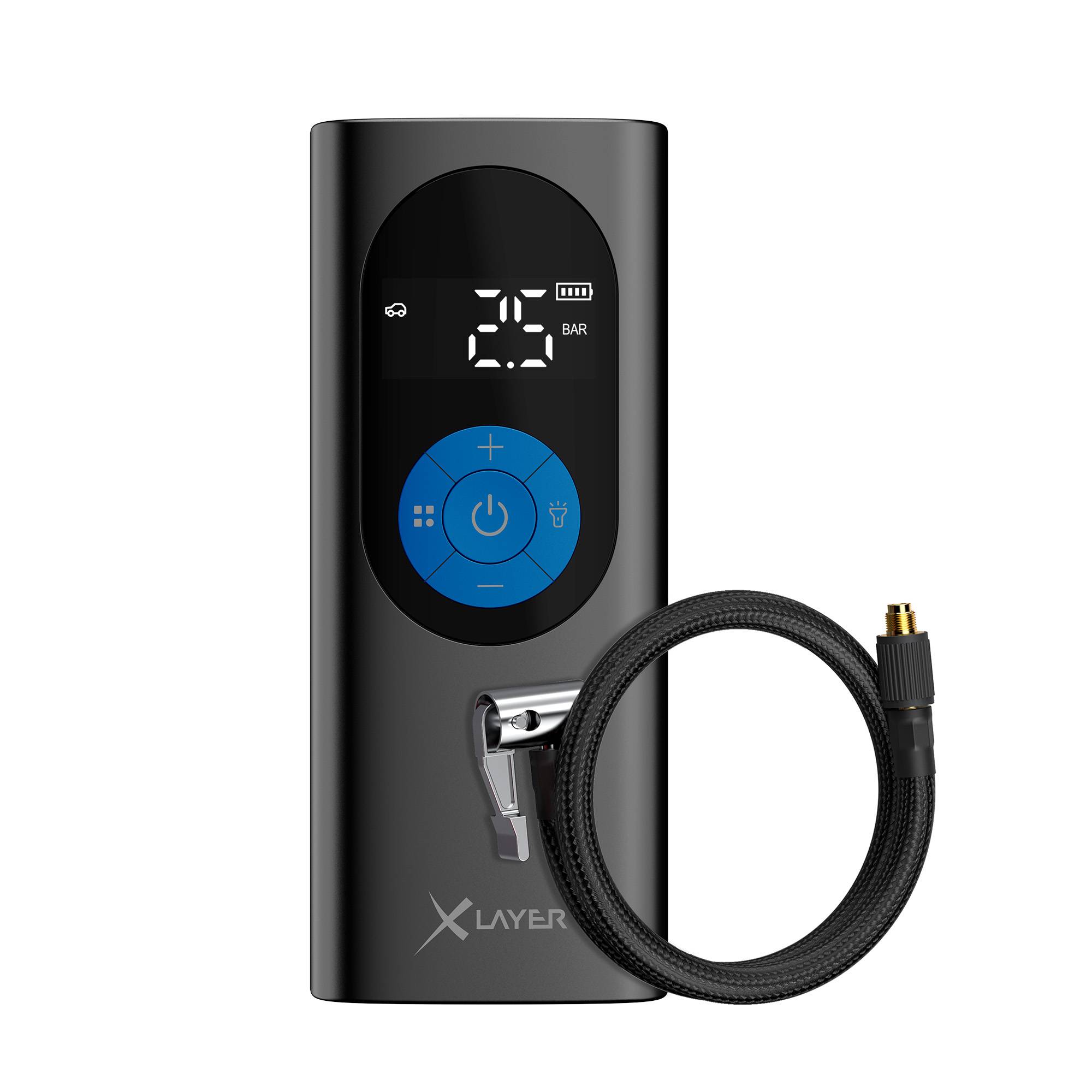 XLayer Mobiler Akkukompressor 2.0 10.0 bar 6.000 mAh Black/Blue