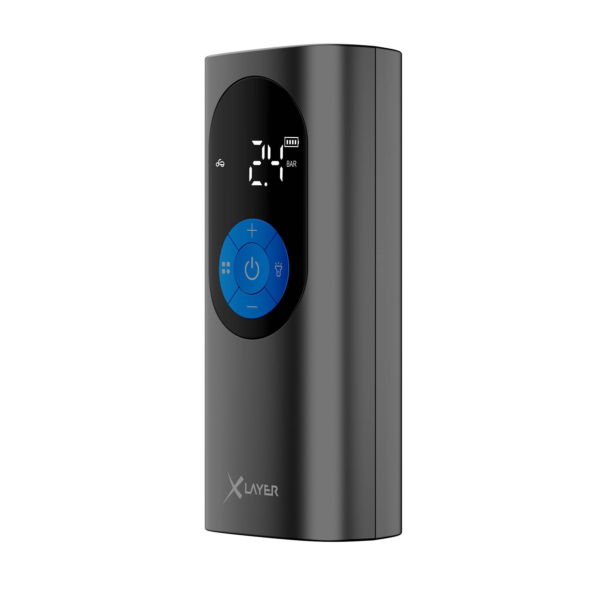 XLayer Mobiler Akkukompressor 2.0 10.0 bar 6.000 mAh Black/Blue
