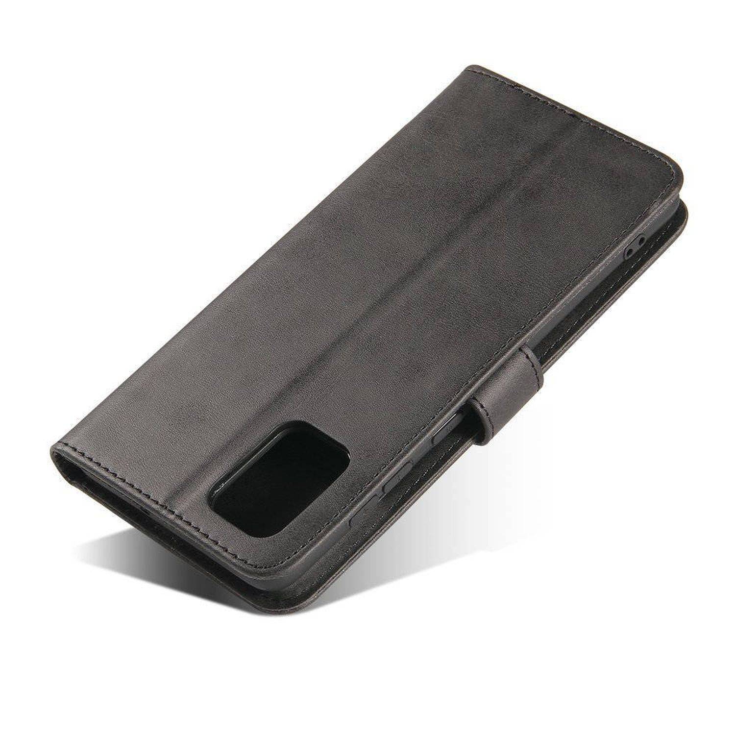 Premium Magnet Case Buch Tasche Schutzhülle aufklappbare Hülle Standfunktion für Samsung Galaxy S24 Ultra Schwarz
