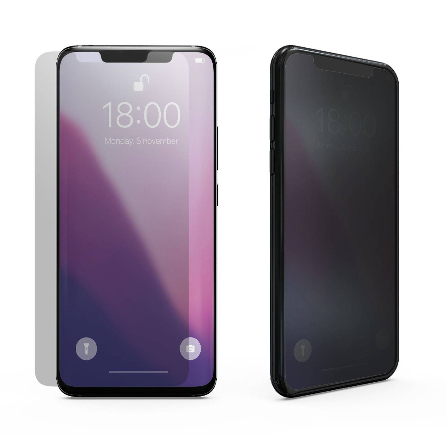 Tempered Glass Privacy Schutzglas kompatibel mit Samsung Galaxy S24 Plus schwarz