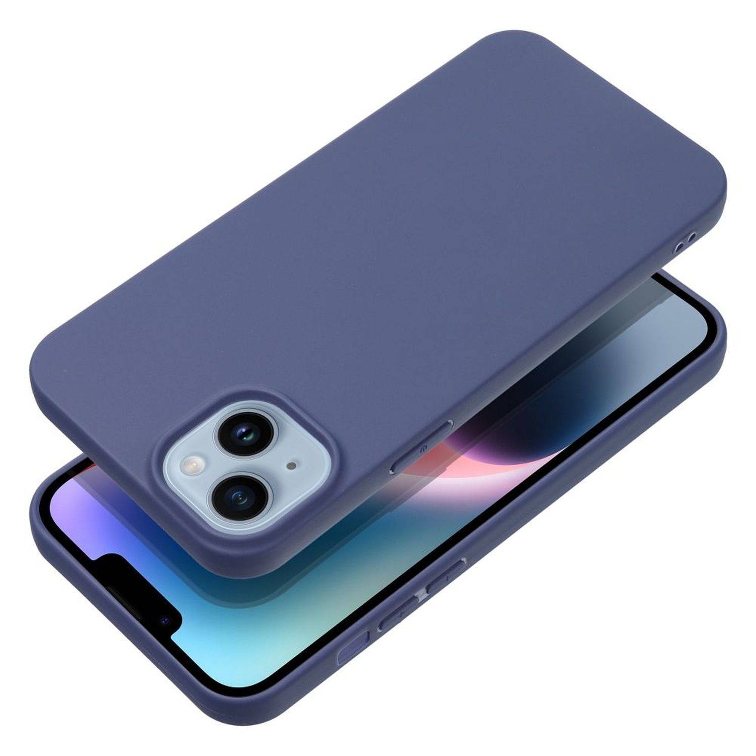 Silikon Hülle kompatibel mit SAMSUNG GALAXY S24+ Case TPU Soft Blau-Matt