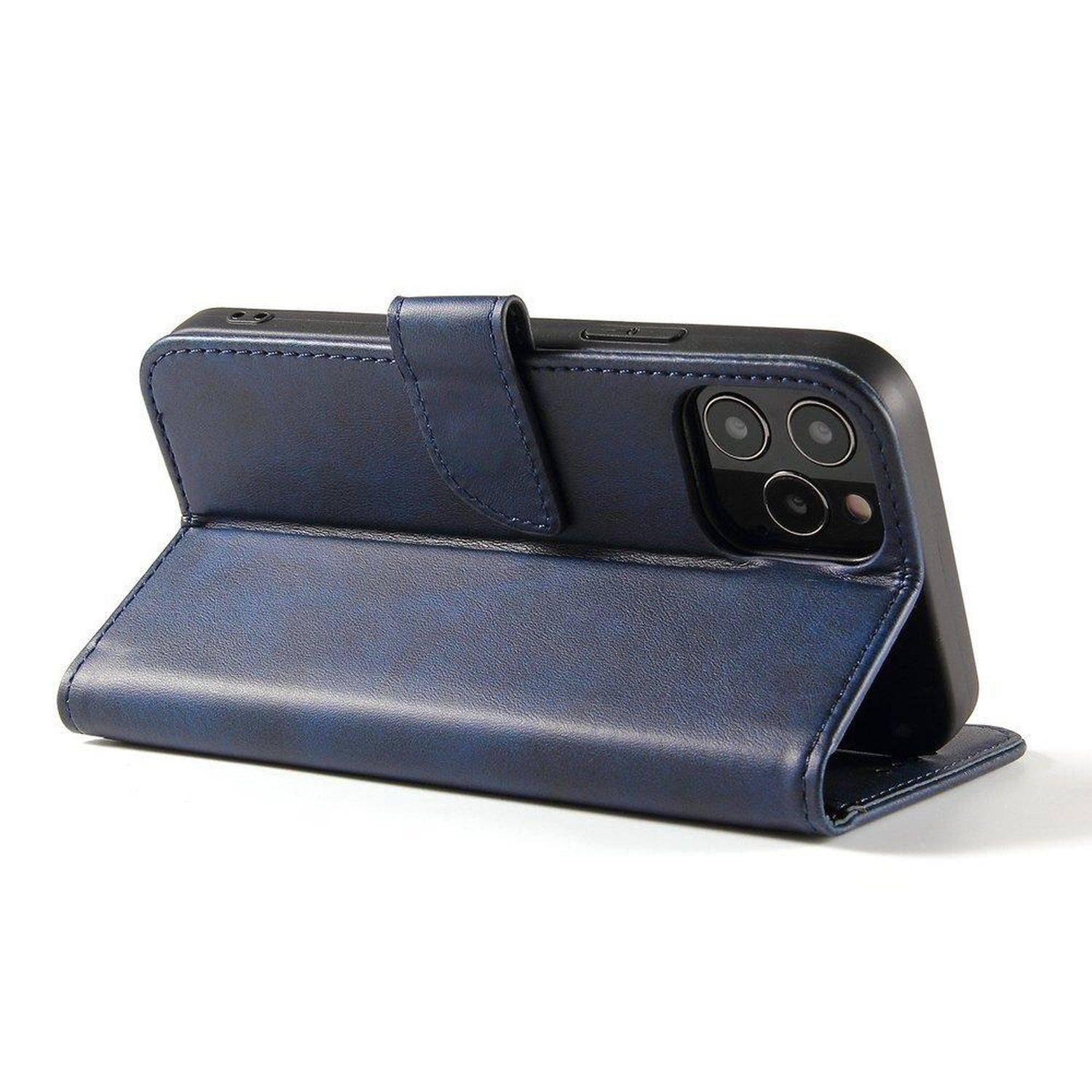 Premium Magnet Case Buch Tasche Schutzhülle aufklappbare Hülle Standfunktion für Samsung Galaxy S24 Plus Blau