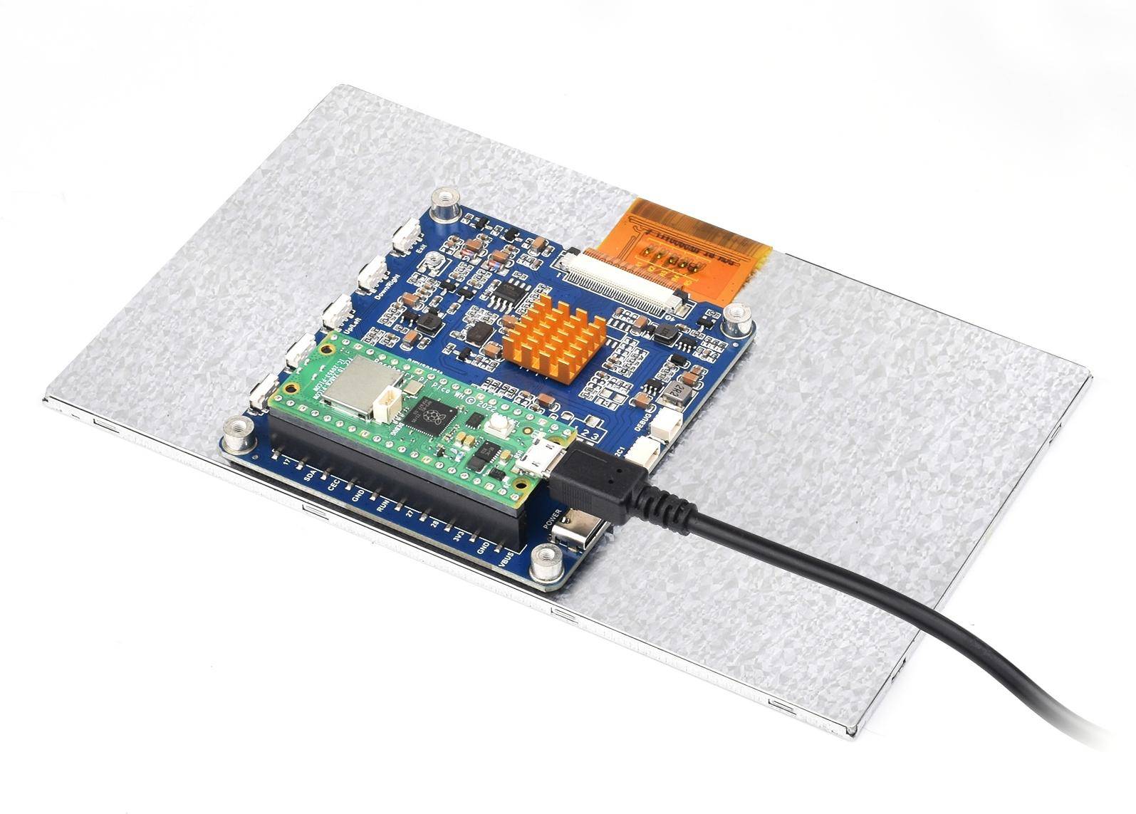 Waveshare 10,1 Zoll DVI-Displaymodul: Für Raspberry Pi Pico, 1024×600 Pixel, LCD IPS-Panel