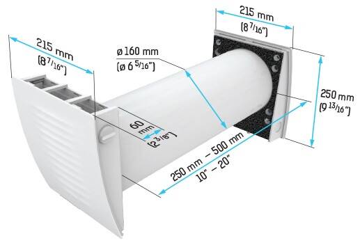 Lüftungsanlage TwinFresh Easy-D mit Fernbedienung