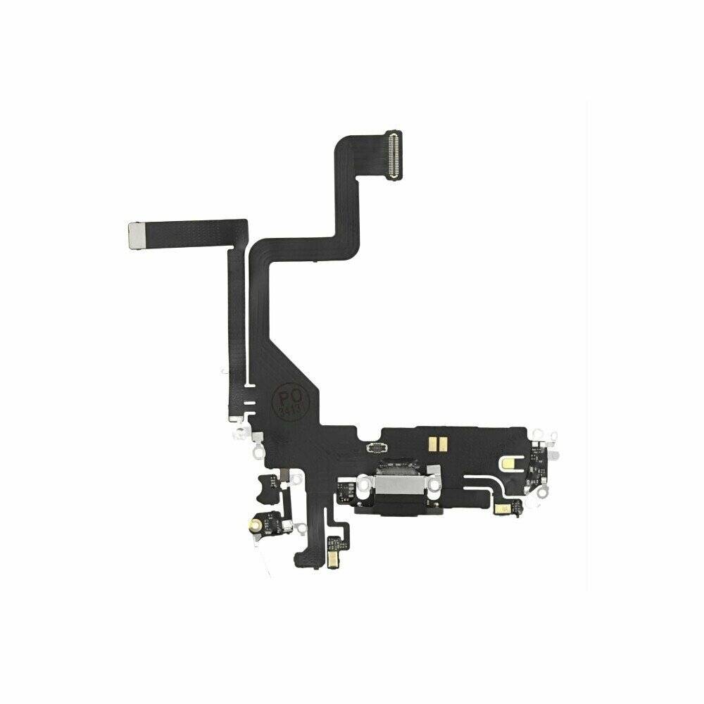 Ladebuchse für iPhone 14 Pro Space Schwarz Dock Connector Flex