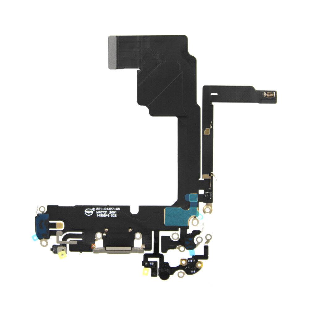 Ladebuchse für iPhone 15 Pro Natürliches Titanium Dock Connector Flex Ersatz