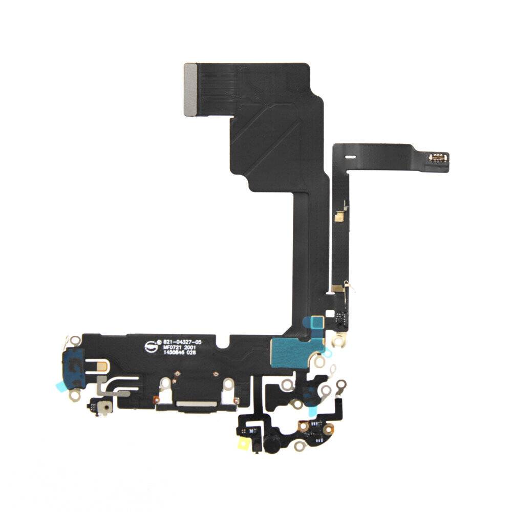 Ladebuchse für iPhone 15 Pro Schwarz Titan Dock Connector Flex Ersatz