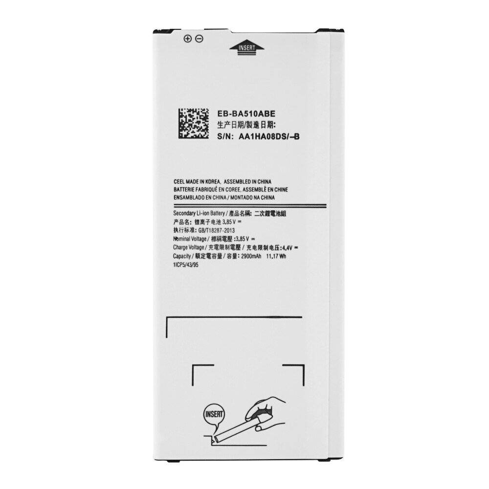 EB-BA510ABE Akku für Samsung A510F Galaxy A5 2016 2900mAh Batterie Ersatzakku