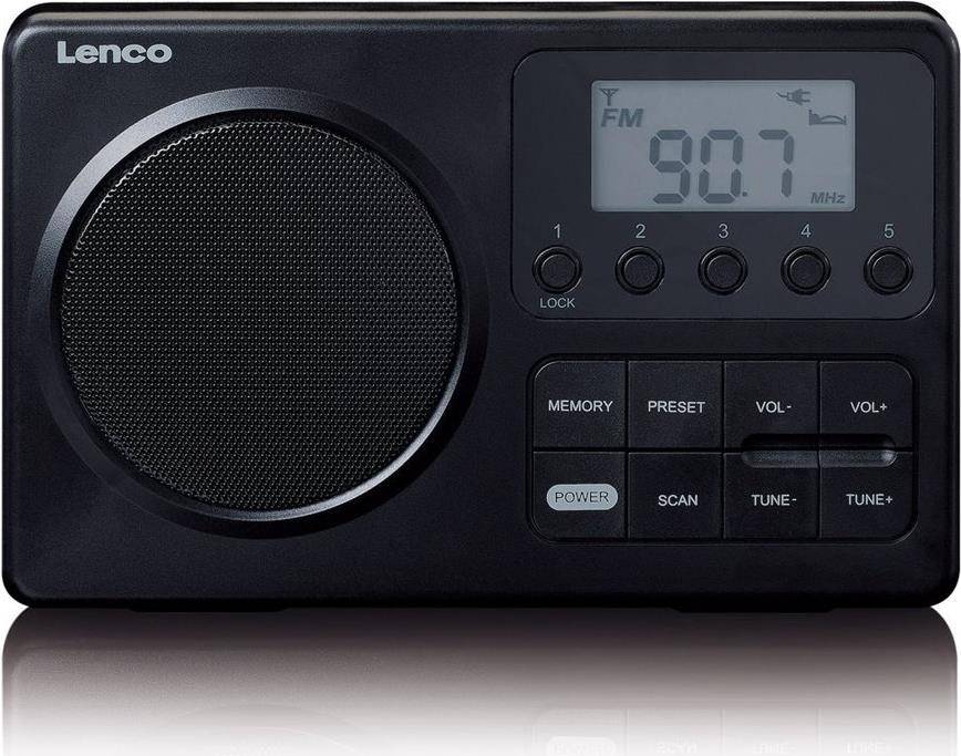LENCO MPR-035BK Tragbares FM-Radio black