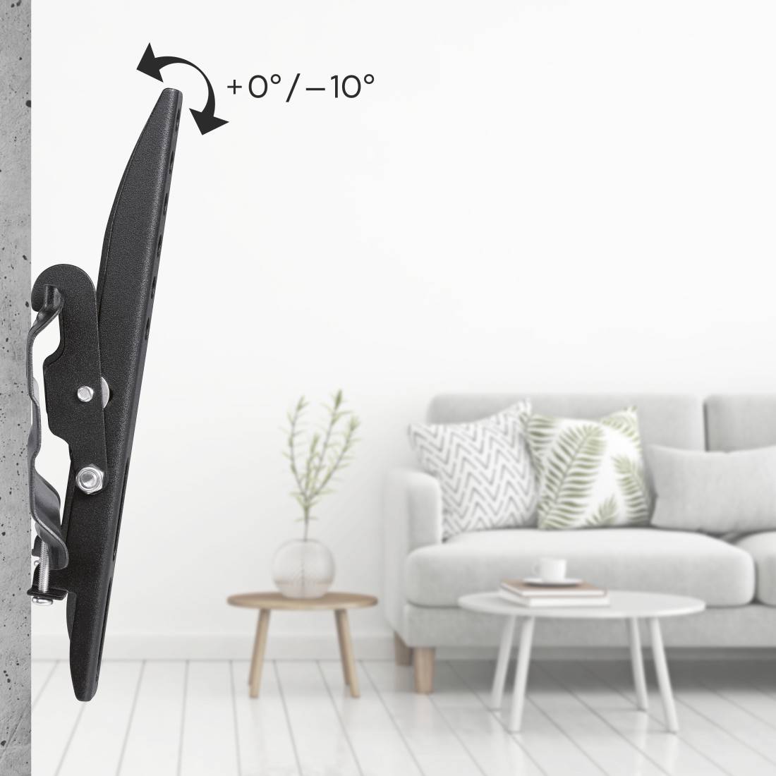 Hama TV-Wandhalterung (48) bis 25 kg neigbar Wandabstand 2,9 cm