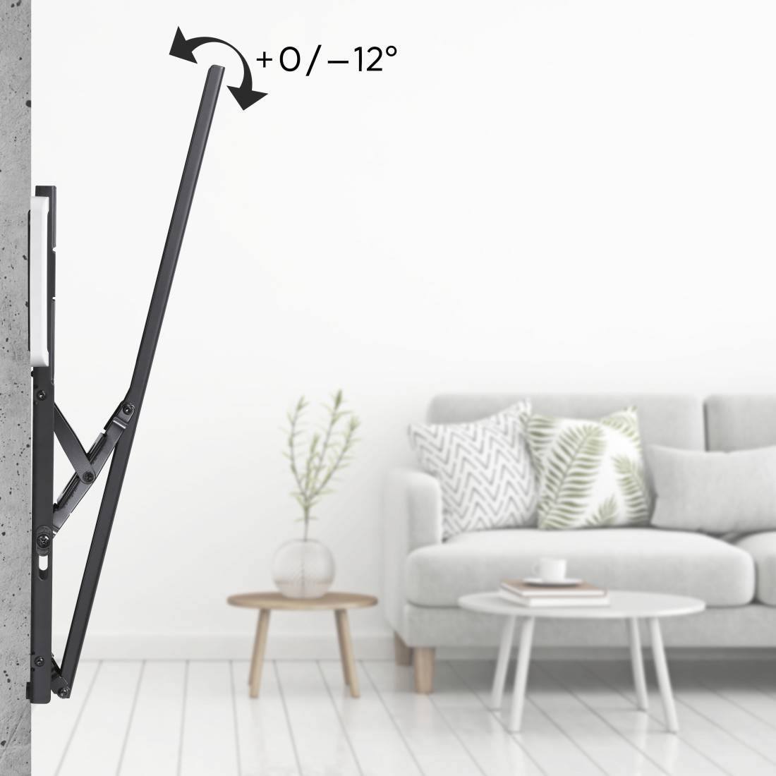 TV-Wandhalterung neigbar 254 cm 100 bis 75 kg