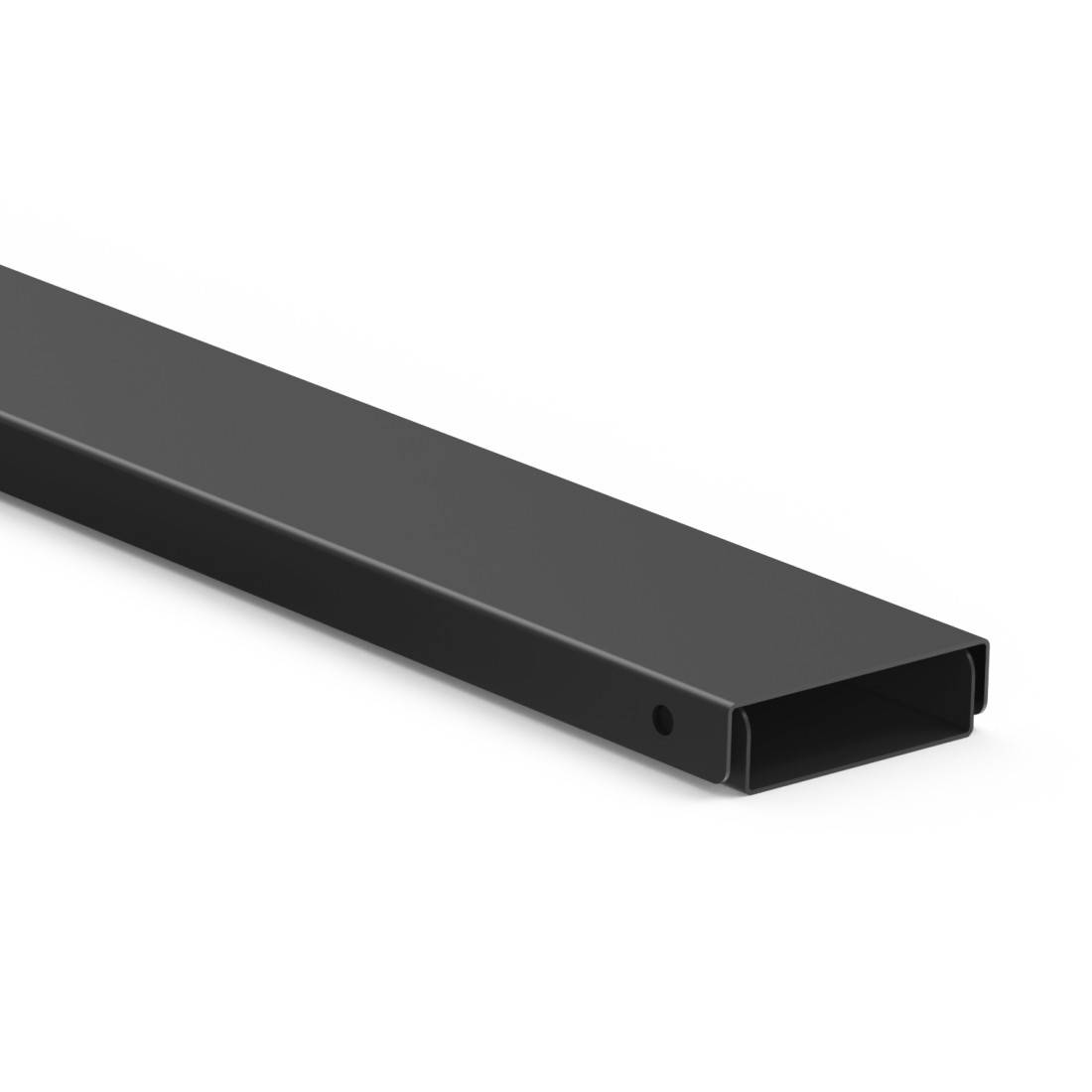 hama 00220992 Kabelkanal aus Metall, magnetisch, 90 x 5,6 x 1,6 cm, Schwarz