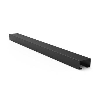 hama 00220993 Kabelkanal aus Metall, magnetisch, 55 x 5 x 3,2 cm, Schwarz