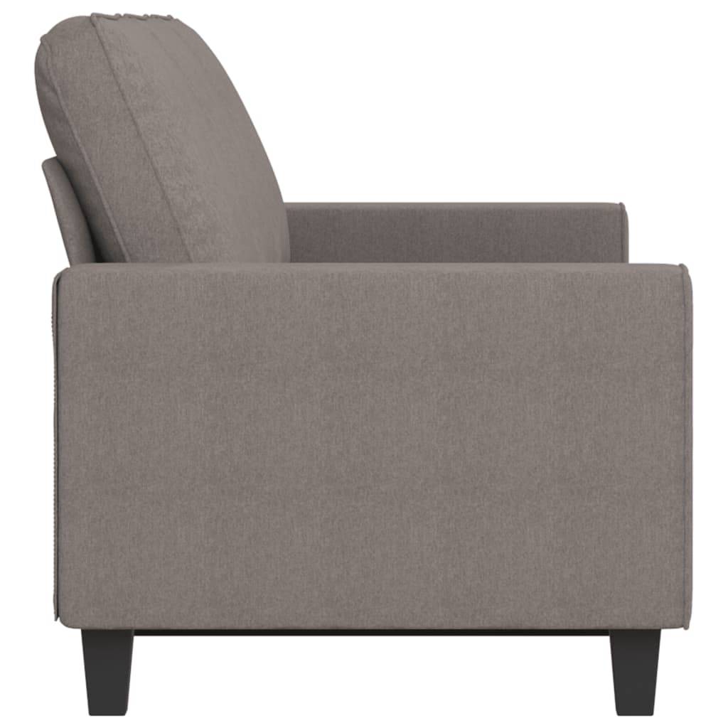 vidaXL 3-Sitzer-Sofa Taupe 180 cm Stoff