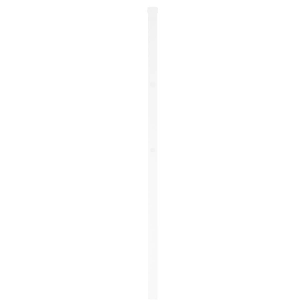 vidaXL Kopfteil Metall Weiß 193 cm