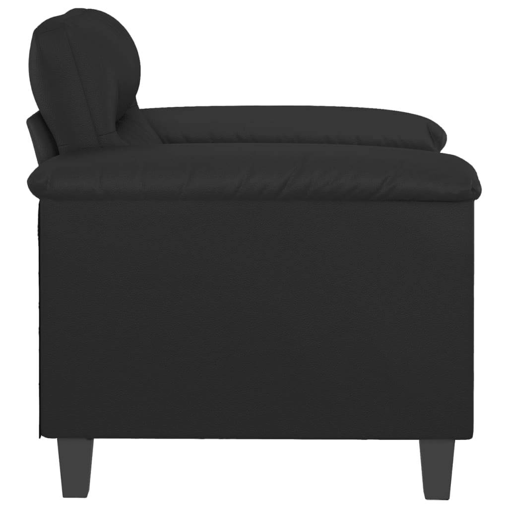 vidaXL Sessel Schwarz 60 cm Kunstleder