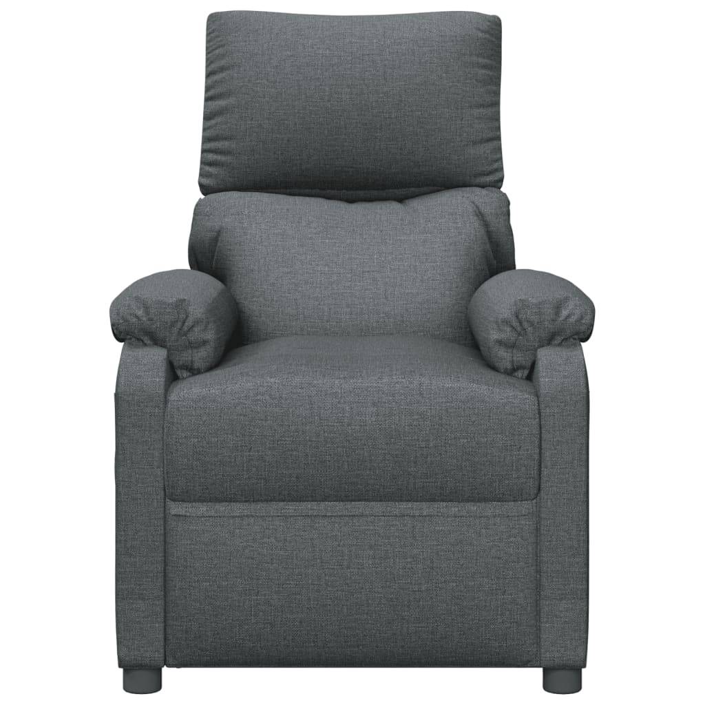 vidaXL Massagesessel Dunkelgrau Stoff