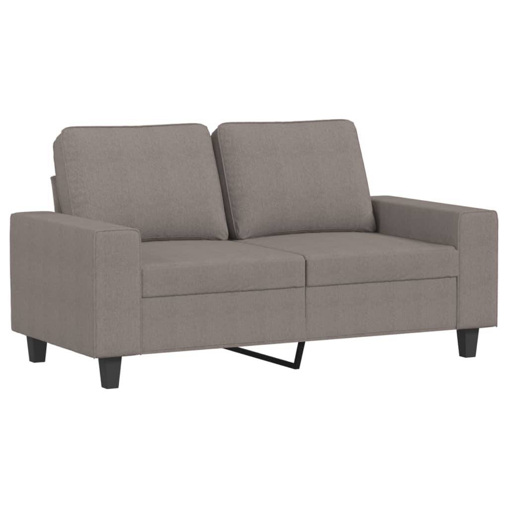 vidaXL 2-Sitzer-Sofa Taupe 120 cm Stoff