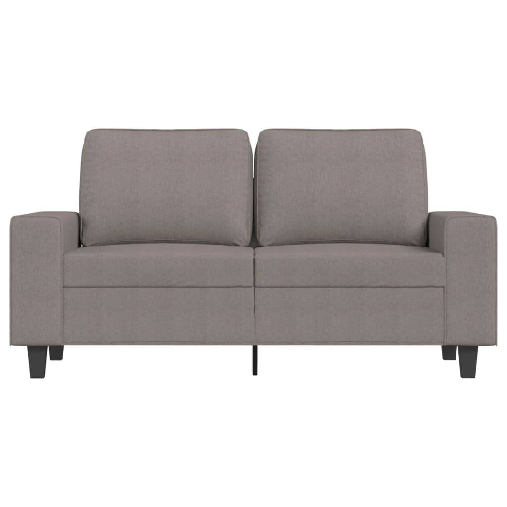 vidaXL 2-Sitzer-Sofa Taupe 120 cm Stoff