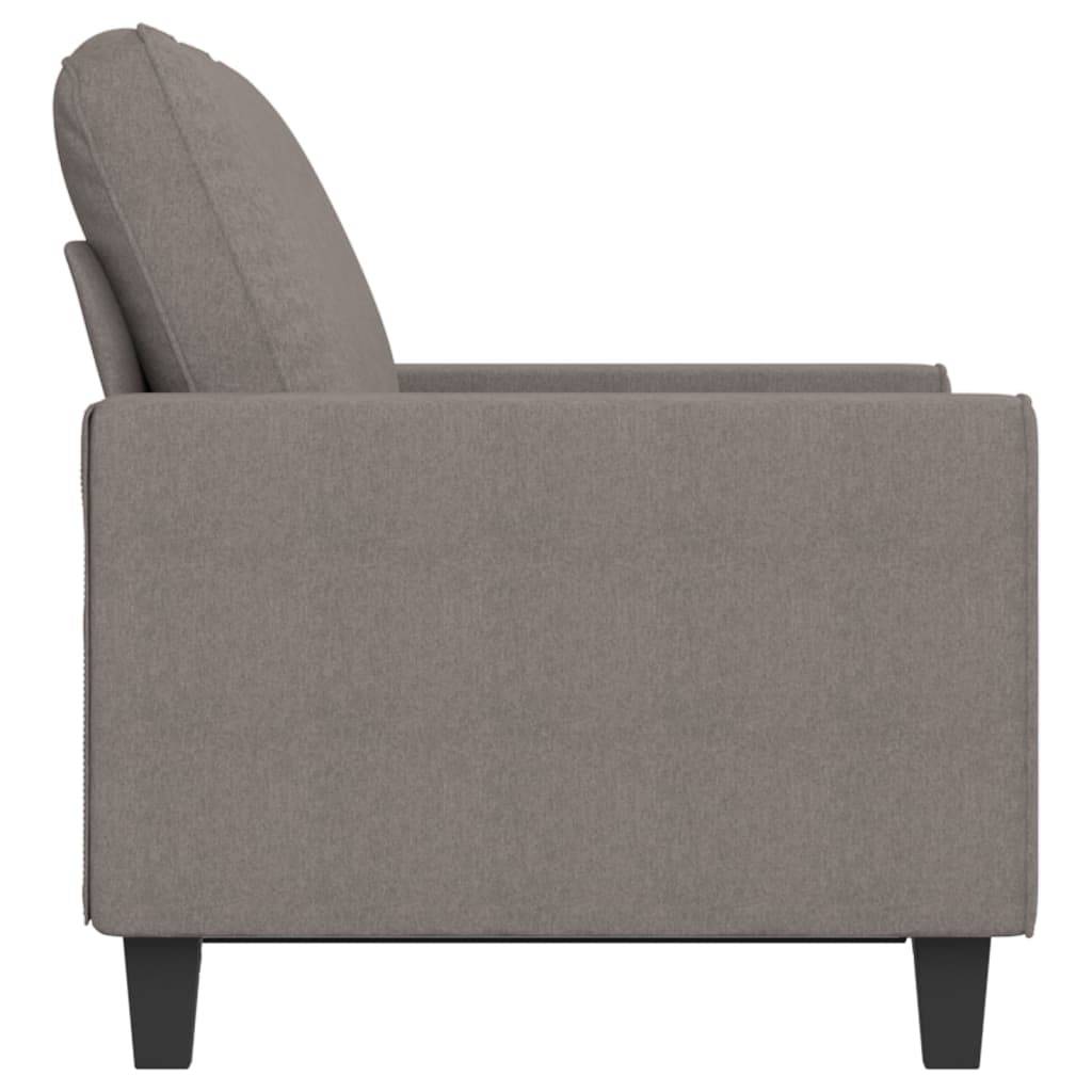 vidaXL 2-Sitzer-Sofa Taupe 120 cm Stoff