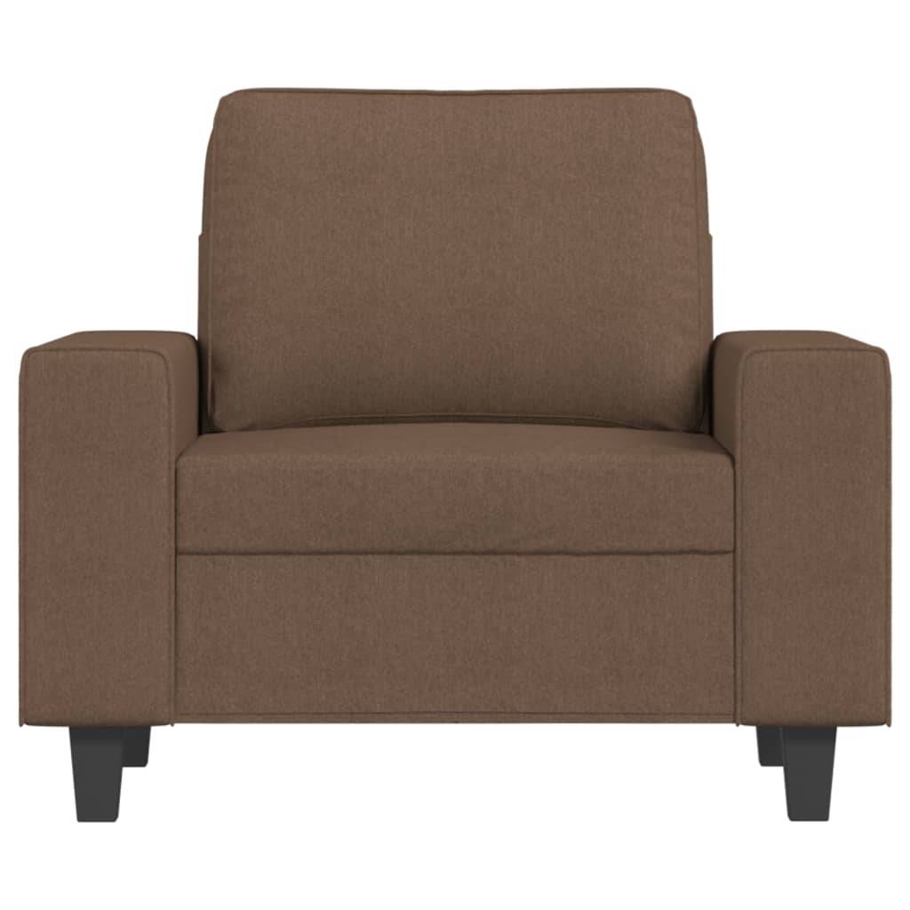 vidaXL Sessel Braun 60 cm Stoff
