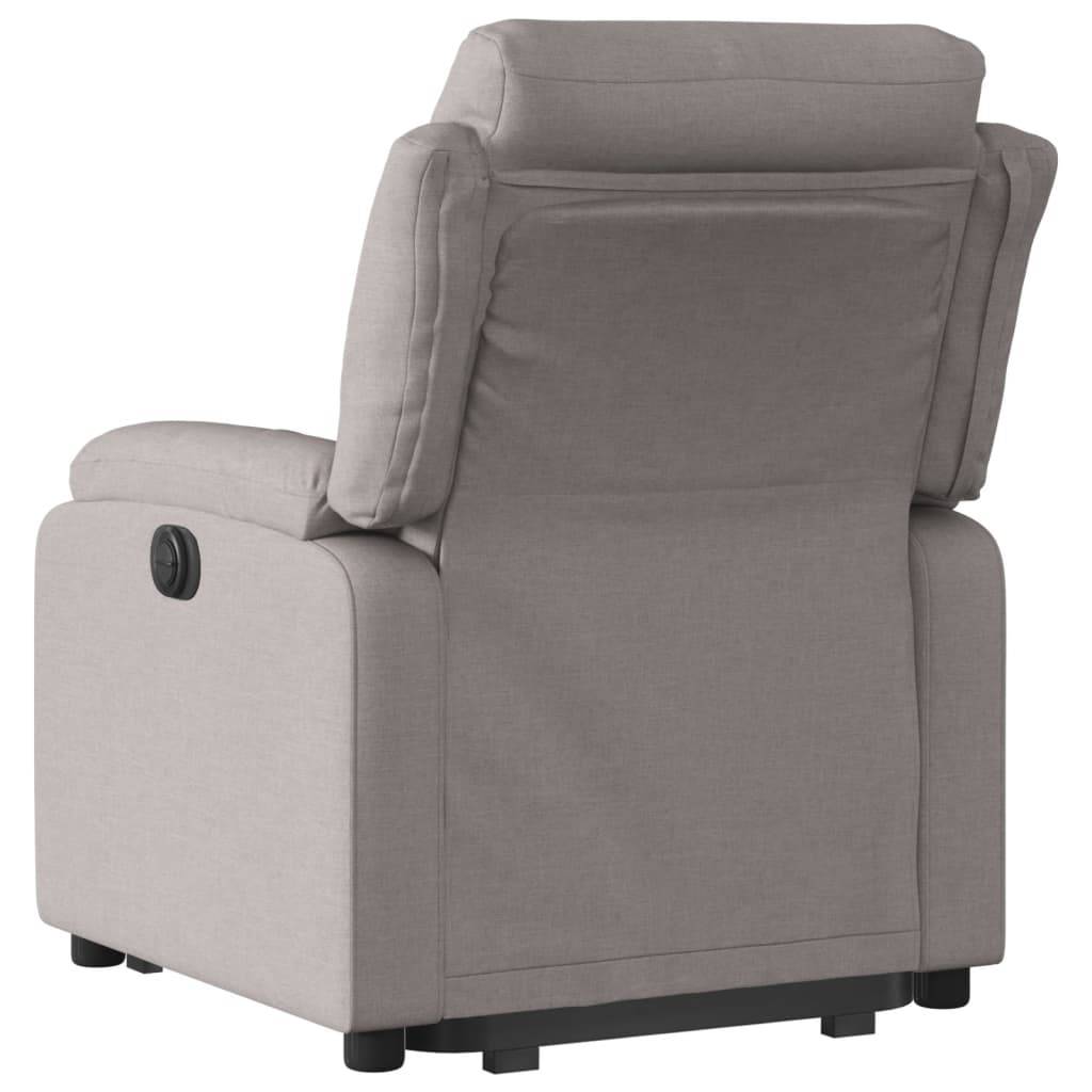vidaXL Relaxsessel mit Aufstehhilfe Elektrisch Taupe Stoff