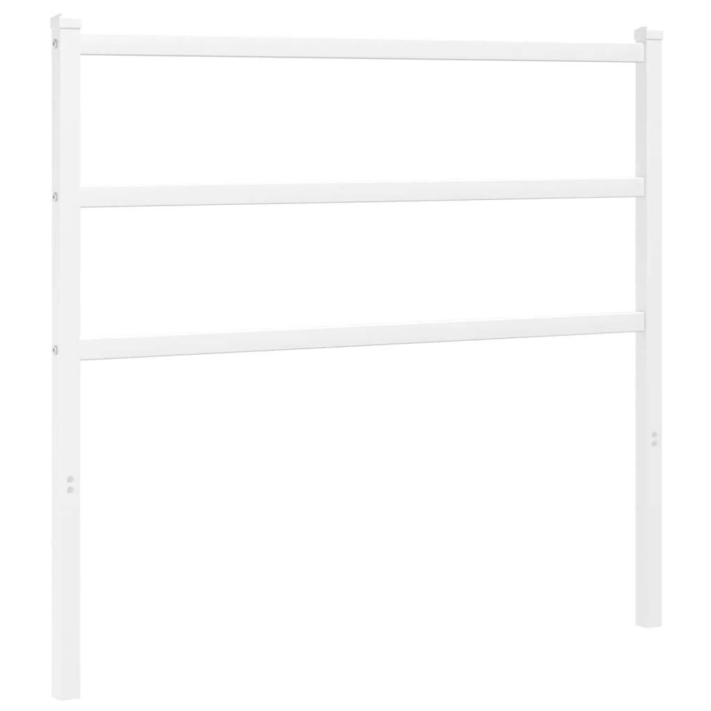vidaXL Kopfteil Metall Weiß 107 cm