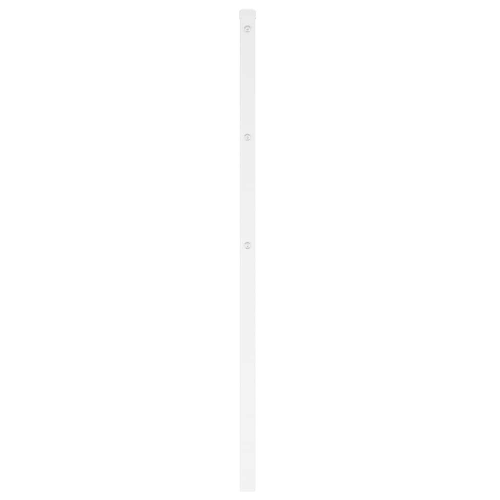 vidaXL Kopfteil Metall Weiß 107 cm