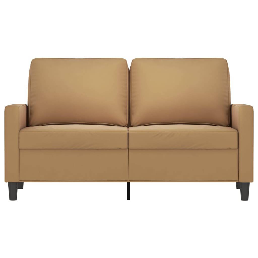 vidaXL 2-Sitzer-Sofa Braun 120 cm Samt