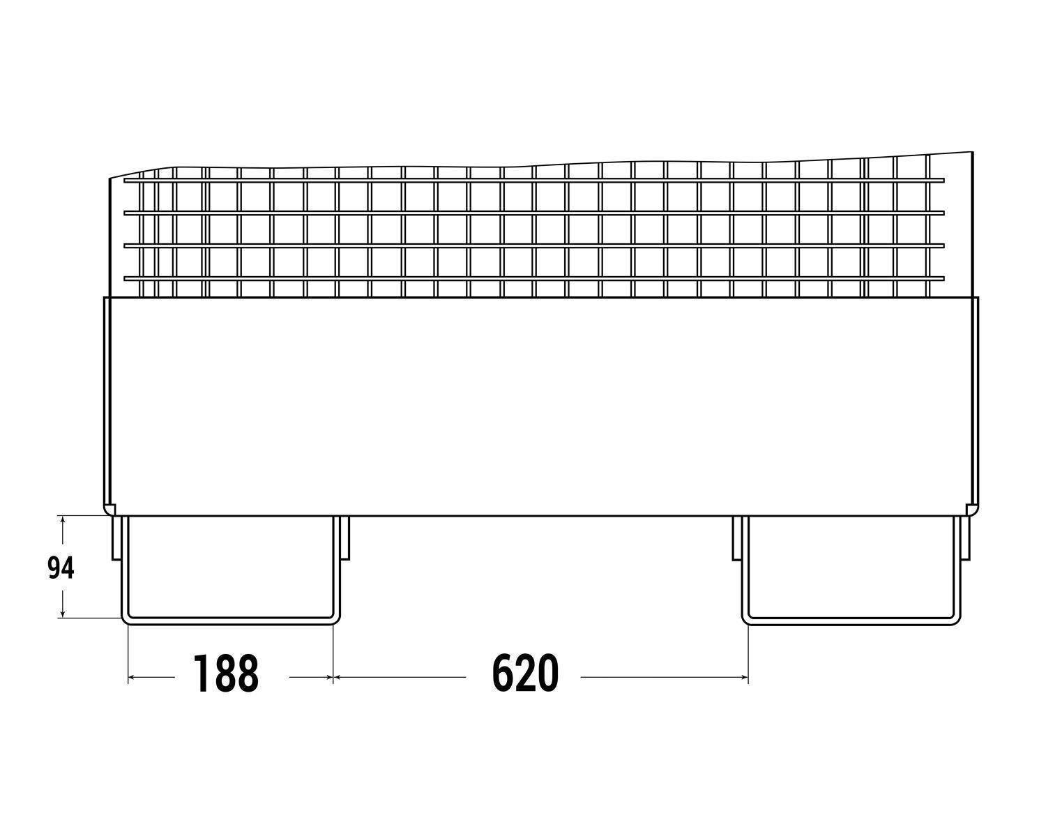 Arbeitskorb, RAK-Compact RAL 7005