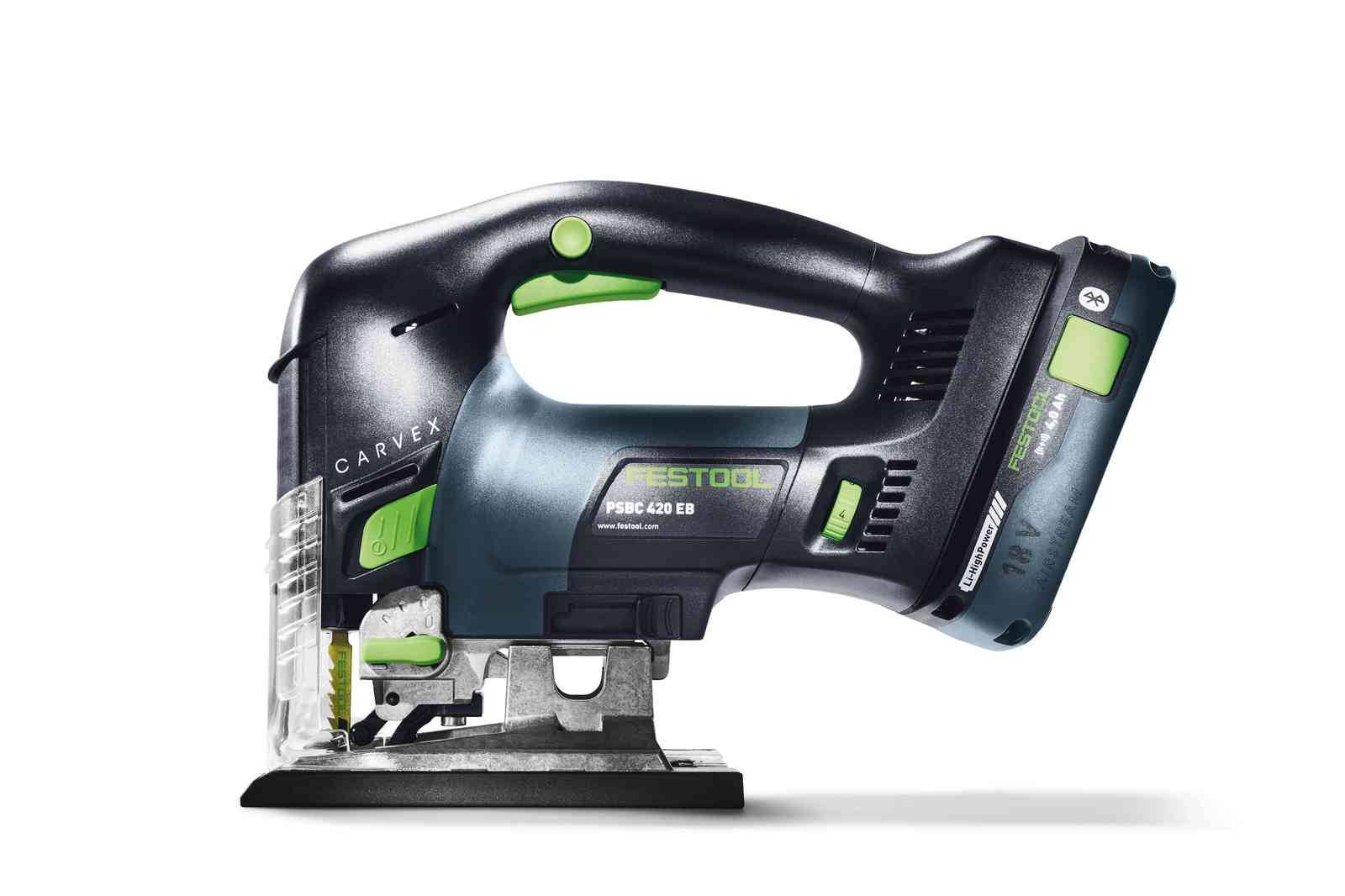 Festool Akku-Pendelstichsäge PSBC 420 EB-Basic CARVEX, incl. Stichsägeblatt-Set, Zubehör, Systainer