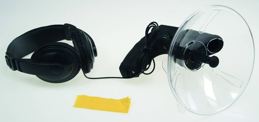 ChiliTec - Parabol-Richtmikrofon "PRM-1" mit Kopfhörer