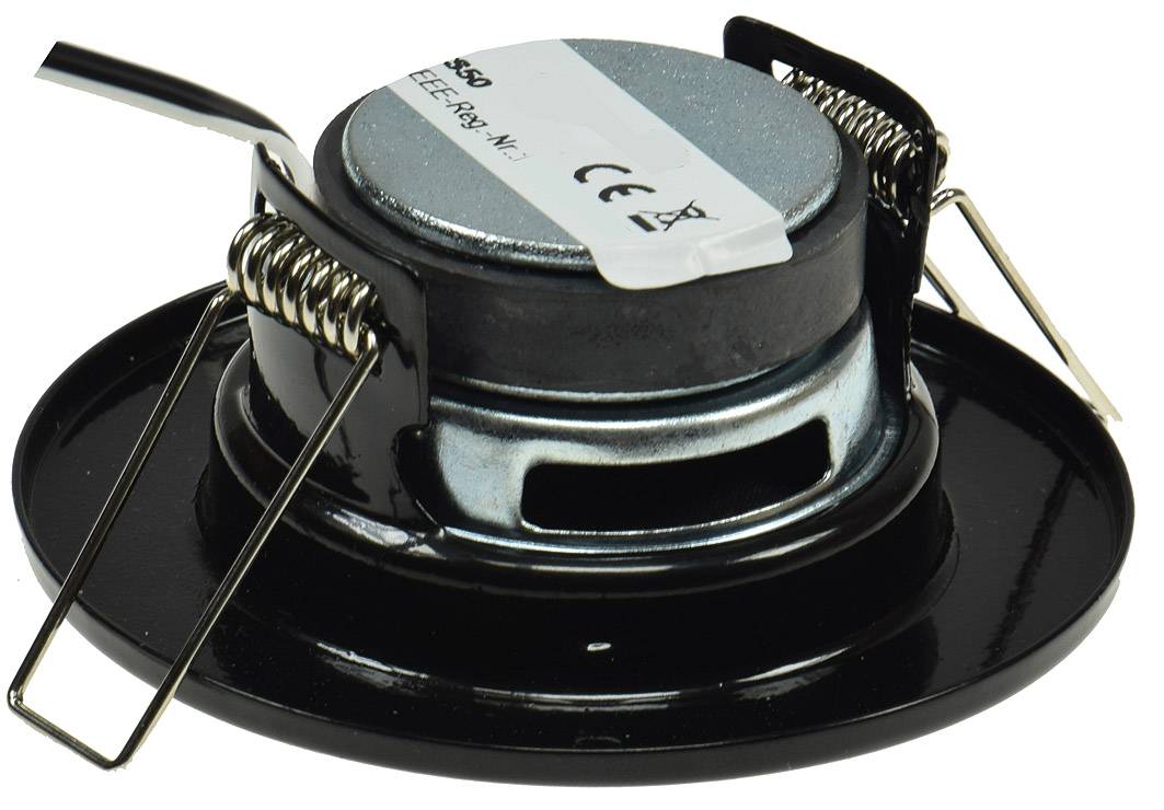 ChiliTec - Einbaulautsprecher schwarz, Halogen-Look, Ø 8cm