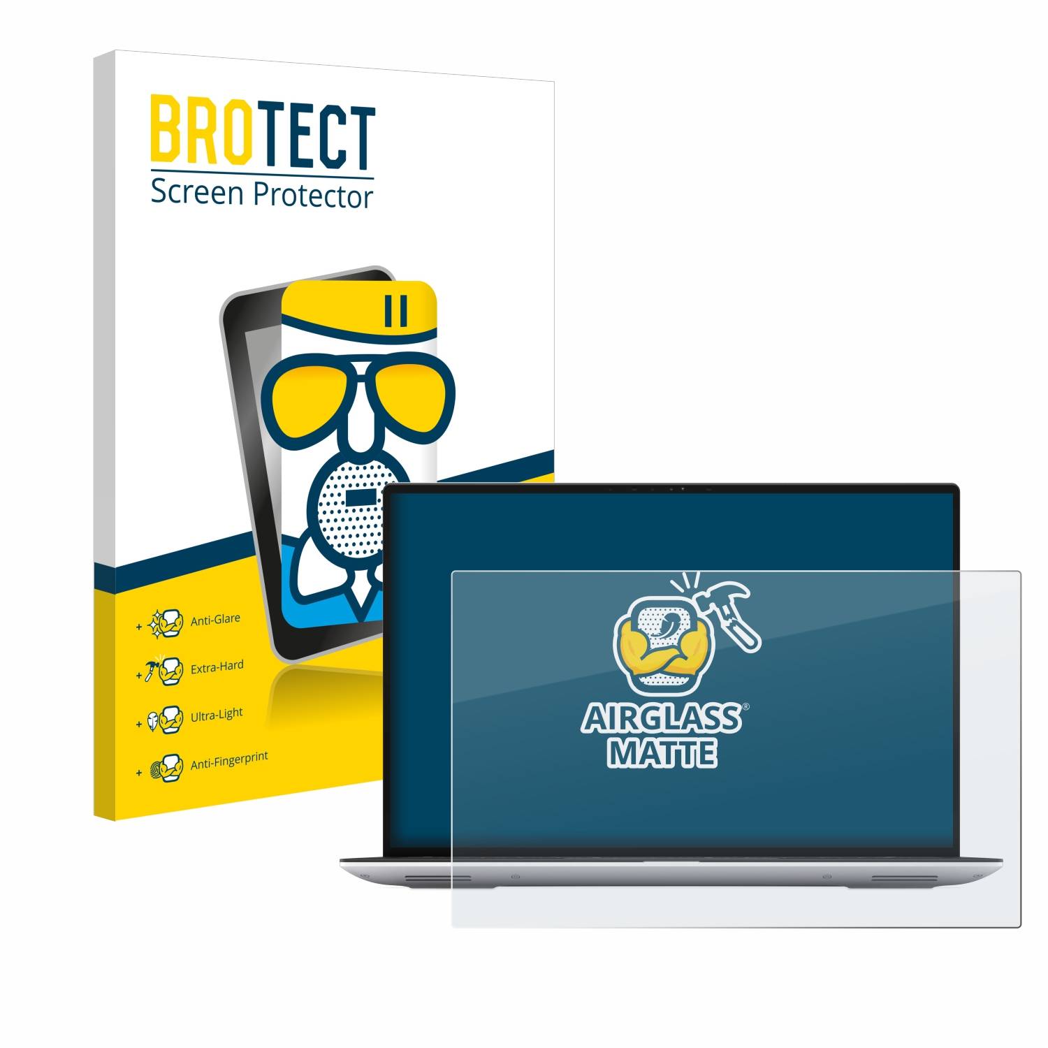 BROTECT AirGlass Matt Glas Panzer Folie für Dell Precision 5480 Non-Touch