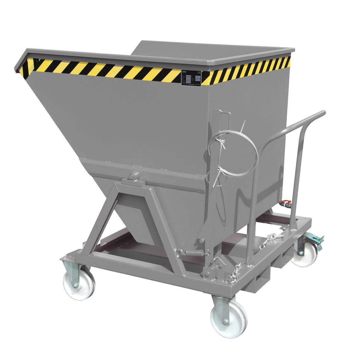 Späne-Kippmulde SKS 700, lackiert, Mausgrau