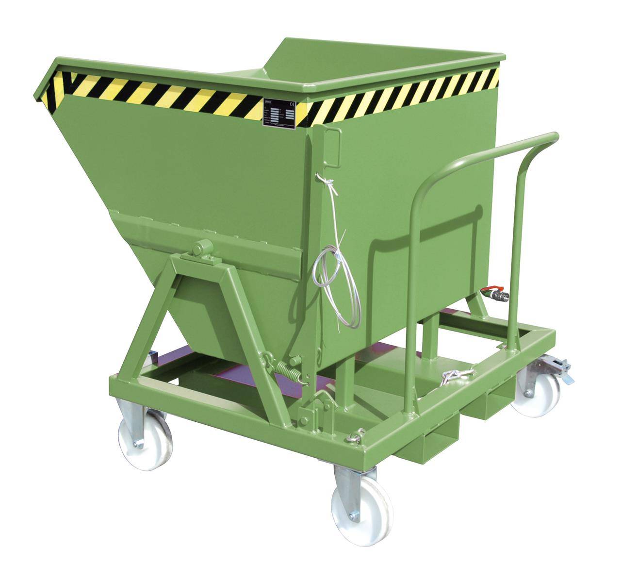 Späne-Kippmulde SKS 550, lackiert, Resedagrün