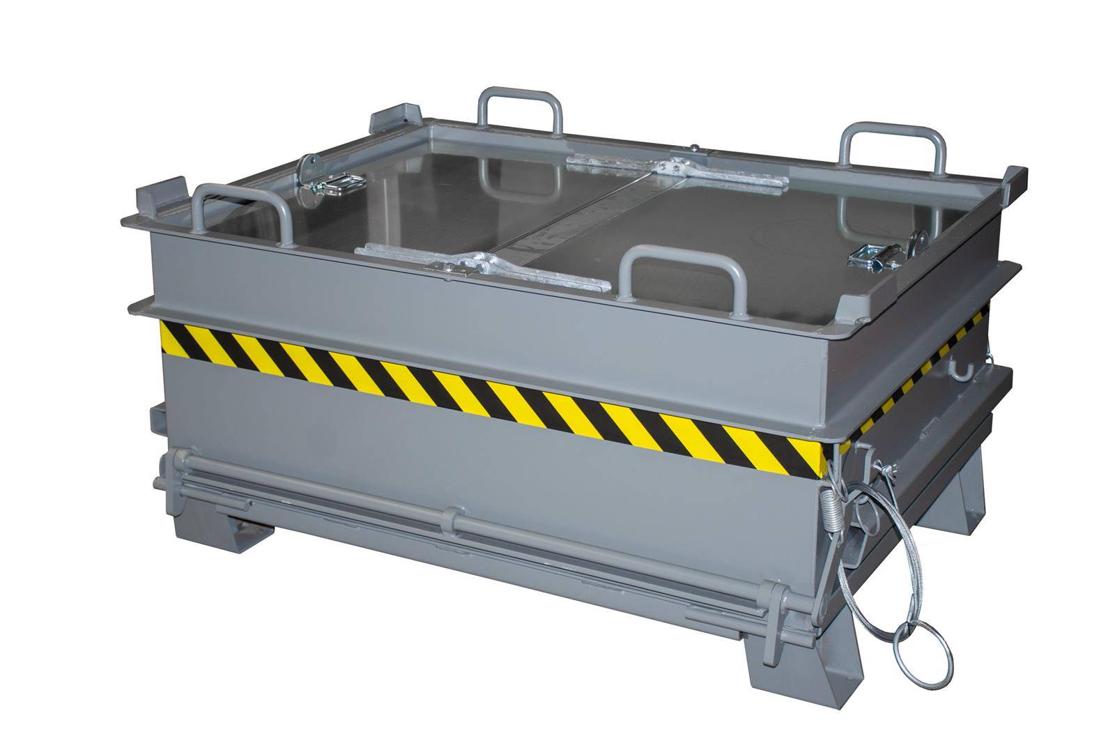 Baustoffcontainer BC 500, lackiert, Mausgrau