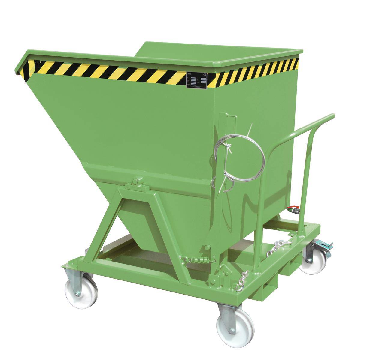 Späne-Kippmulde SKS 700, lackiert, Resedagrün