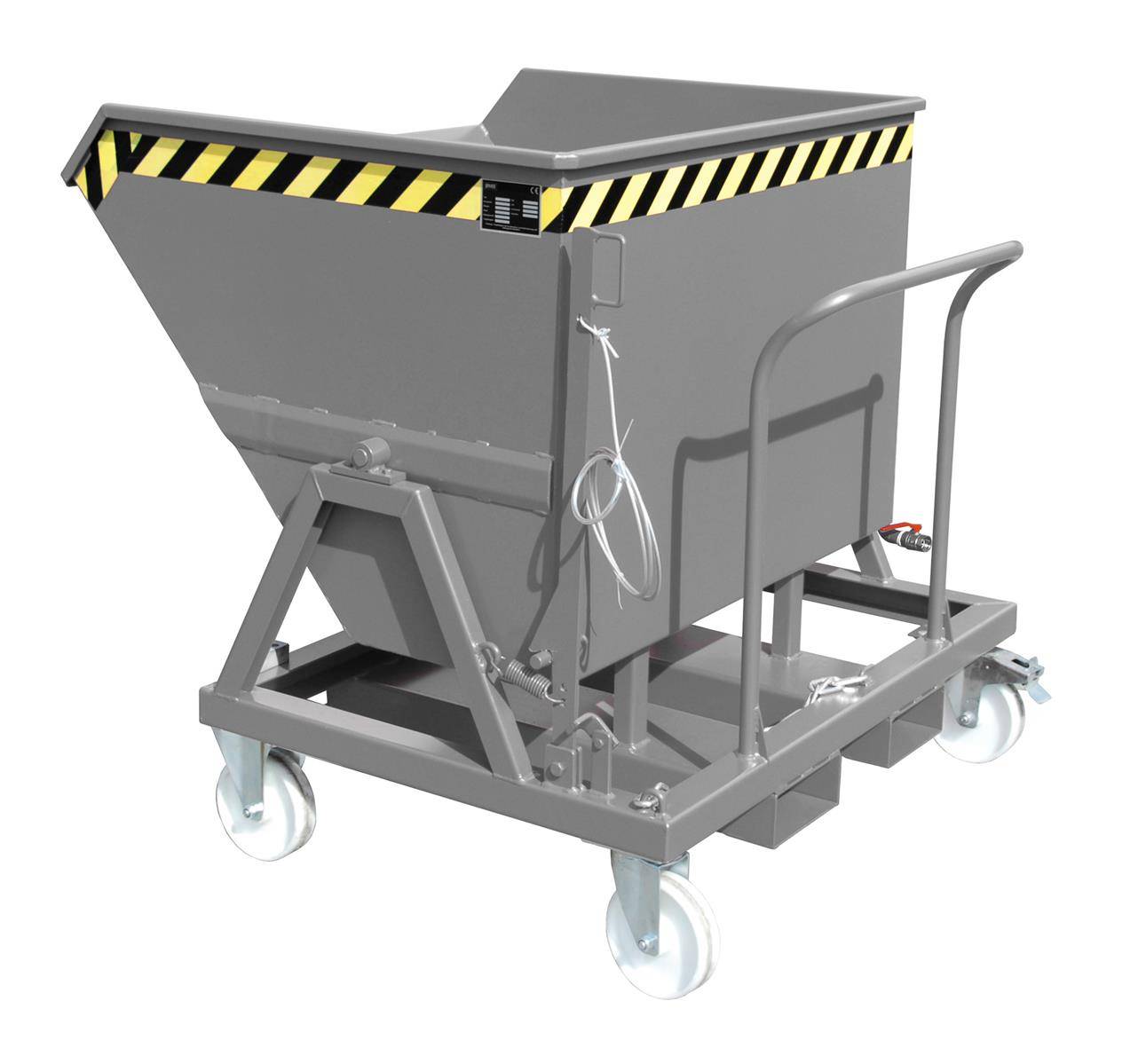 Späne-Kippmulde SKS 550, lackiert, Mausgrau