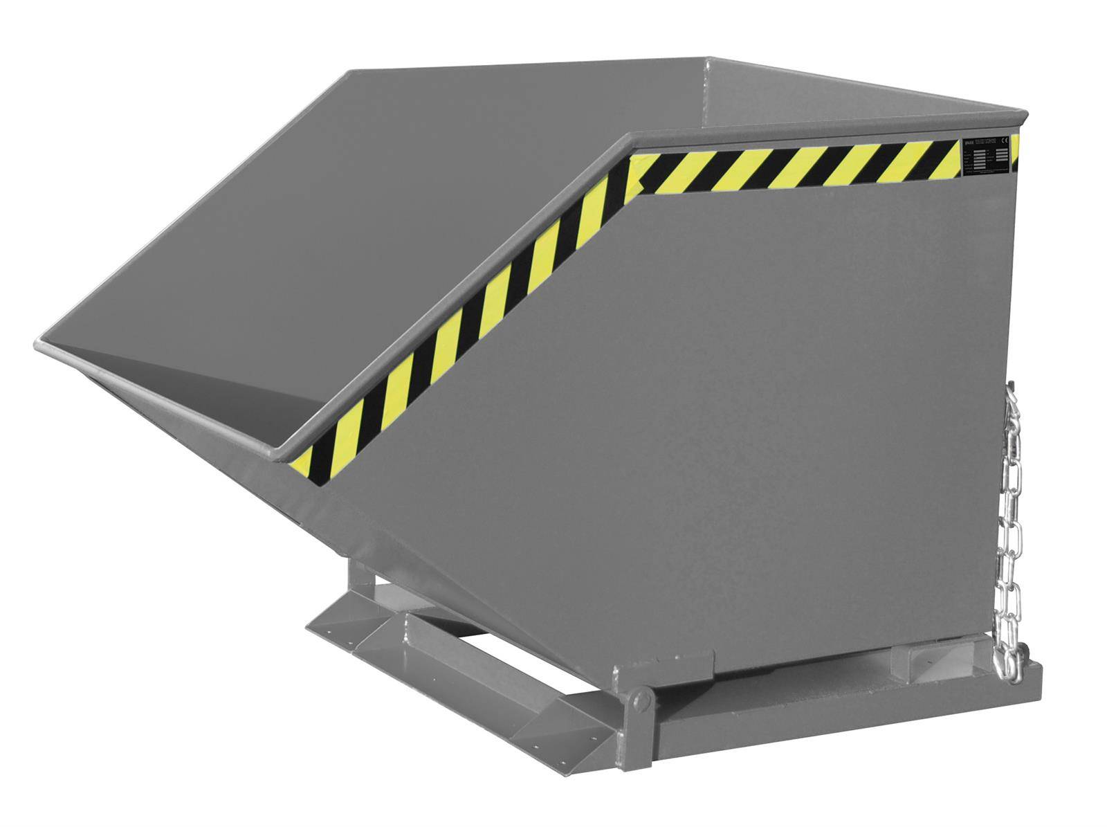 Späne-Kippmulde SKK 800, lackiert, Mausgrau