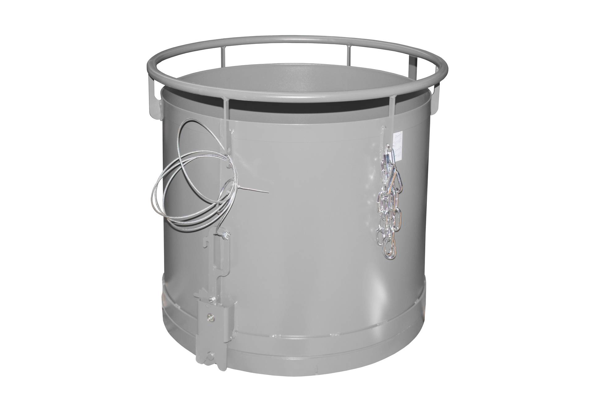 Rundbehälter RB 300, lackiert, Mausgrau