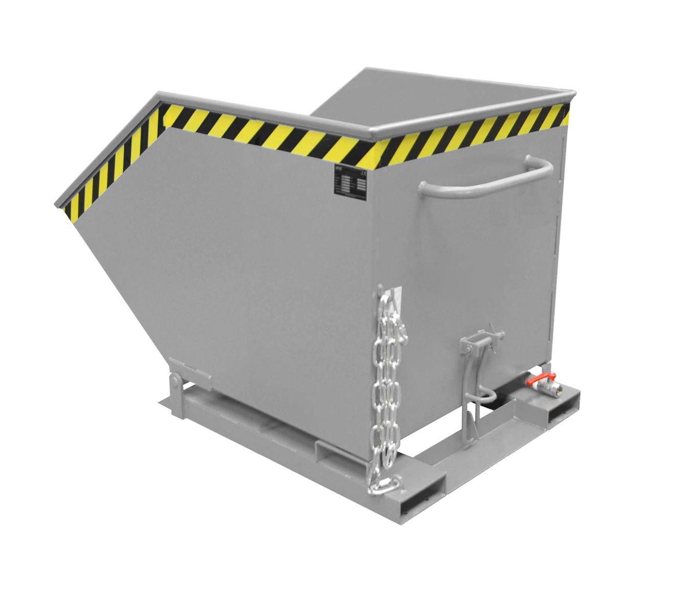 Späne-Kippmulde SKK 600, lackiert, Mausgrau