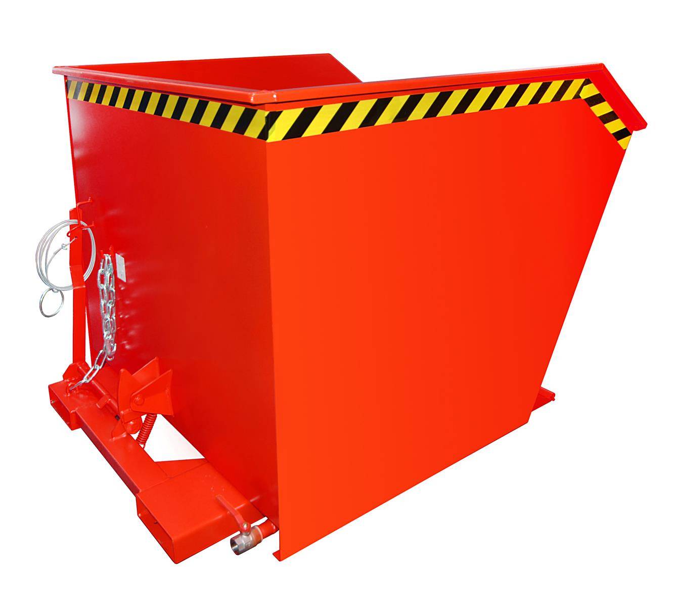 Spänebehälter SGU 100, lackiert, Feuerrot