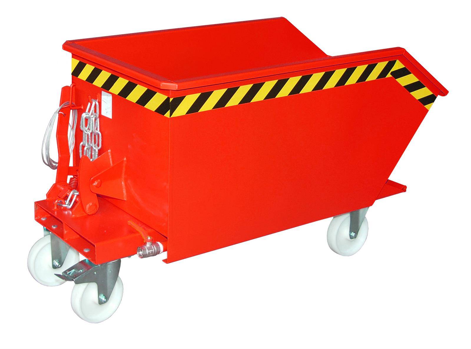 Spänebehälter SGU 30, lackiert, Feuerrot