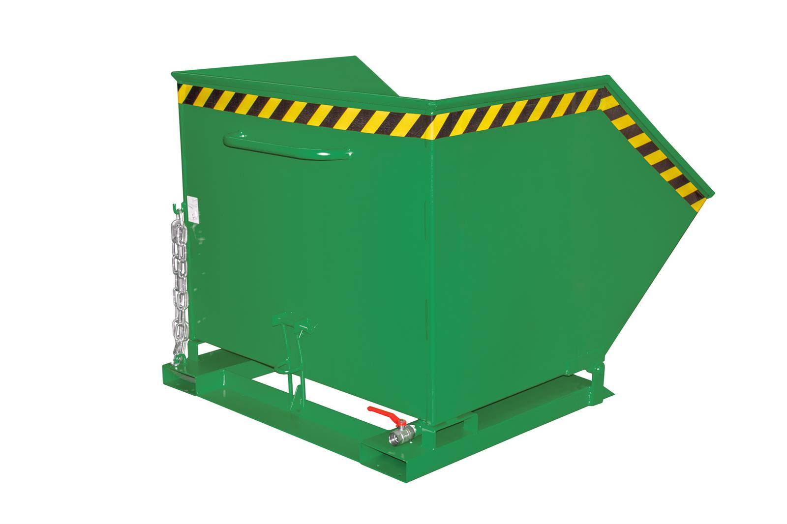 Späne-Kippmulde SKK 1000, lackiert, Resedagrün