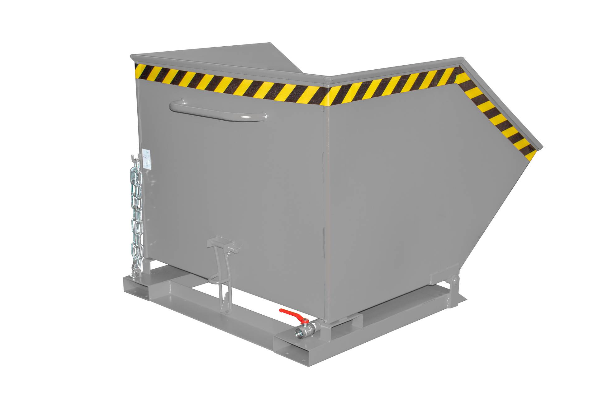 Späne-Kippmulde SKK 1000, lackiert, Mausgrau